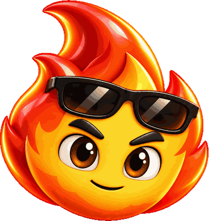 Faya, la mascota del estudio, con gafas de sol, lista para empezar